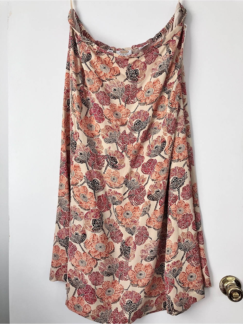 Talbots Vintage Floral Silk Skirt Size 24W New with Tags